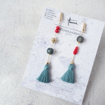 Asymmetry タッセルピアス/イヤリング PSF25-8 BACCHUS.