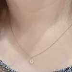 シングルネックレス-刻印イニシャル