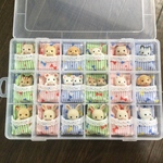 ⑧【再販】シルバニア　赤ちゃん　ベッド　布団　ケース　収納　リボン柄