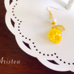 フラワーレモンピアス【片耳売り】