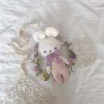 真っ白なプチねずみちゃん🐭🤍🧀 pupuBEAR