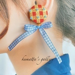 3wayのビーズ刺繍イヤリング 