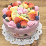 🍓🫐🥝🍊フルーツケーキ　P染54