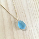 14kgf／シーグラスネックレス_blue