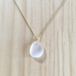 14kgf／シーグラスネックレス_white ②