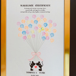 ★送料無料★ゲストとつくるウエディングツリー♪♡結婚証明書♡