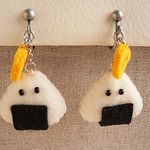 おにぎり君イヤリング【たくわん付】