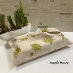 オシャレなミモザブーケ柄🌿ティッシュケースカバー