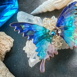 大海原の蝶ブローチ（Brooch of butterfly 〜ocean treasure〜） 
