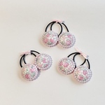 ♡2個set♡リバティ♡キラキラビーズのヘアゴムmini♡