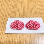 可愛い淡路結びのピアス