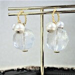 フォロワー様450ありがとうセール450円均一☆氷のようなビーズピアス/イヤリング