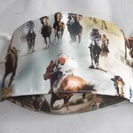 馬好きさん必見！競馬柄の舟型マスク
