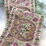 新作♡r8G2 長さ50cm×幅約12.5cmインド刺繍リボン