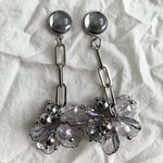 クリアシェルピアス