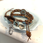 Mermaid & Tail Leather Bracelet 