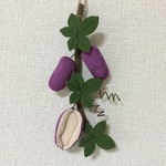 ちりめん細工・アケビの飾り