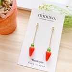 再販♪ 人気作品　ミニチュア　にんじん　ピアス＆イヤリング🥕