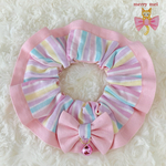 lovely 🎀 Cat frills ୨୧﻿ pastel stripe × babypink