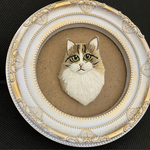 ノルウェージャンの刺繍ブローチ【送料無料】