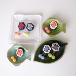 こぎん刺しお花ちゃんブローチ【フラワー☺︎刺繍】チェスキーポンポン