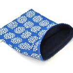 ハリネズミ用寝袋 M（夏用） 綿リップル×スムースニット アジサイ / Regular Snuggle Sack for Hedgehog for Summer