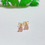 14KGF☆プチjewelピアス・アフリカンストロベリークォーツ