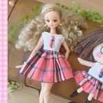 【新作】スクールガールワンピ☆リカちゃん☆ブライス☆ハンドメイド 