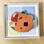 【最終値下げ】8.5cmがま口 flower candy＋flowerscopeパッチワーク × tambourine ミナペルホネン  ちびがま口