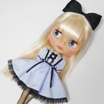 地雷系ワンピース(ブルー)　ブライス リカちゃん　ARomantic　