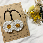 ベビー/キッズ  マーガレットのフラワーヘアゴム