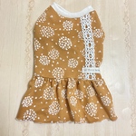 【大人かわいい♡】サークルフラワーのフリルワンピース【SS/S/M/DS/DM】
