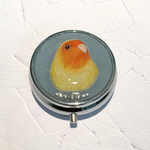 コザクラインコとスワロフスキー💎のピルケース④小物ケース💎アクセサリーケース