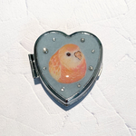 アキクサインコとスワロフスキー💎のピルケース💎小物入れ💎アクセサリーケース