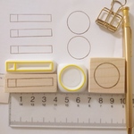 ジャーナル 2個セット メモ フレーム 消しゴムはんこ