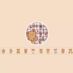 くま　マスキングテープシール