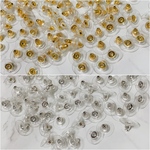 ◆︎送料無料◆︎ 40pac✿︎真鍮　下向き防止　キャッチ　ゴールド　シルバー　mix