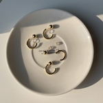 ball circle hoop earrings
