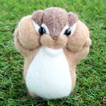 ほっぺた ぷにっ！シマリス【茶】