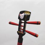 かんざし「三味線」漆黒１５１狐面／ 花火