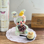 もぐもぐうさぎちゃん羊毛フェルト