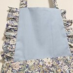 meihanam様専用★キッズ　エプロン　100-110＊花柄×ライトブルー