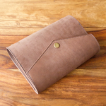 【M様オーダー品】レザー　システム手帳　バイブル　Brown【Flap】