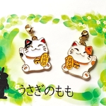 ファースナーチャーム　招き猫２個セット