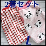 完成品セール！犬服　2着セット Lサイズ　タンクトップ　ハンドメイド　ハート柄