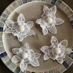 フレンチレースフラワーパーツ＊４枚set leaf flower