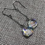 六芒星カットビビッド ピアス／イヤリングペア
