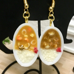 ミニチュア 野菜とシーフードのカレー ピアス or ストラップ