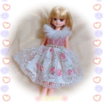 【再販3】【新作】ふわふわスイーツワンピ☆リカちゃん☆ブライス☆ハンドメイド 