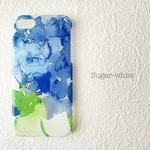 iPhone ケース ❤︎       hydrangea ~ water : B            